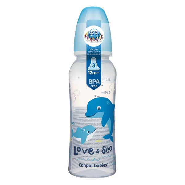 Бутылочка Canpol Love&Sea (12+ мес.), 250 мл - image 1