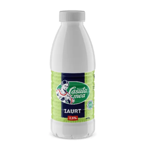 Casuta Mea Iaurt Natur 2,5% sticla 400g - image 1