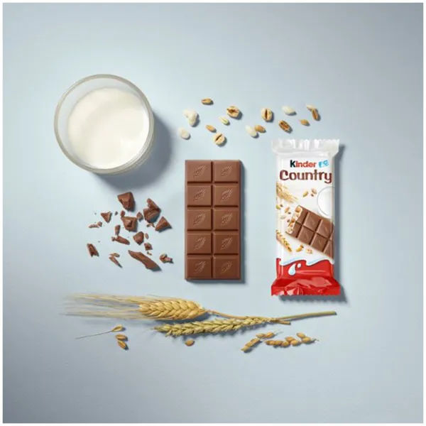 Kinder Ciocolata cu lapte cu umplutura fina de lapte si cereale 94g - image 3