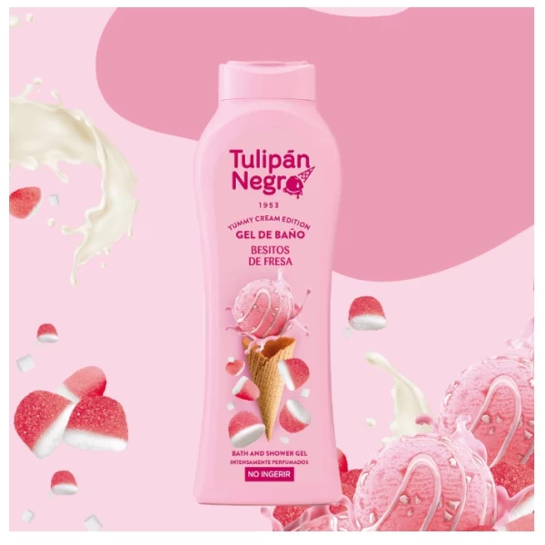 Tulipan Negro Gel de dus 650 ml Besitos de Fresa - image 2