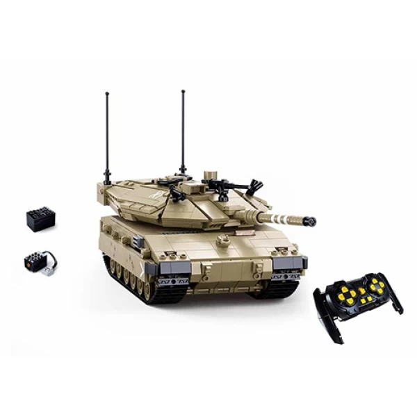 Set de constructie Merkava MK4 RC Tank, cu telecomanda, 891 elem. - image 2