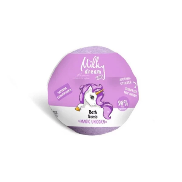 Milky Dream Bila pentru baie Unicornul fermecat 100g cu surpriza - image 1