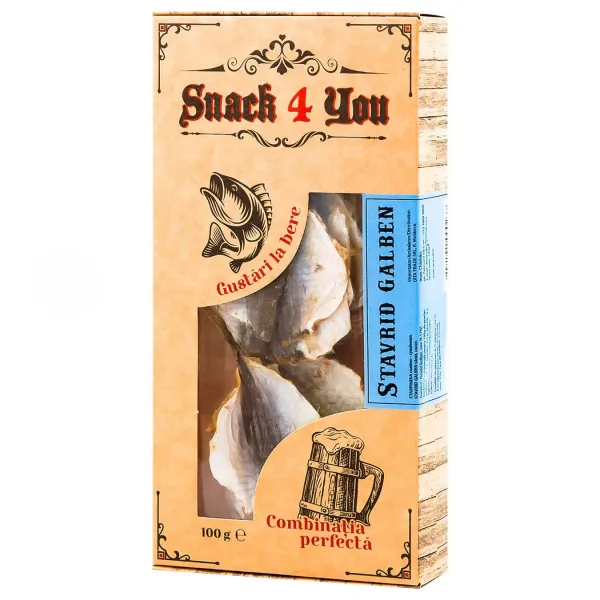 Snack 4 You Stavrid Galben sarat uscat 100g - image 1