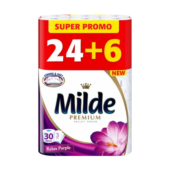 Milde Туалетная бумага 24+6 рулонов Relax Purple - image 2