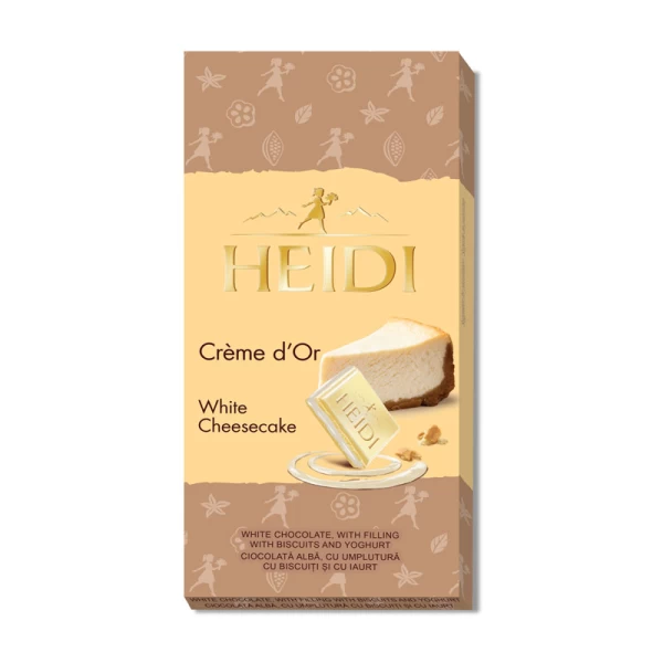 Heidi Ciocolata alba cu cheesecake 90 g - image 1