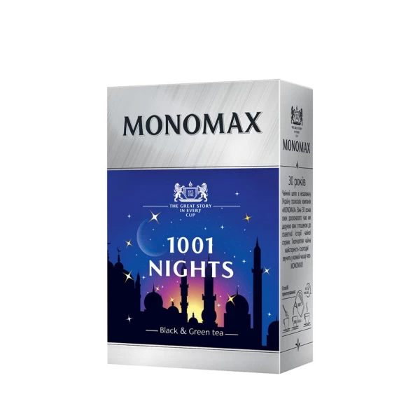 Бленд черного и зеленого чая Мономах 1001 Nights 80 г - image 1