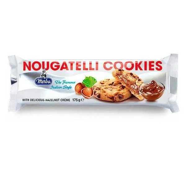 Merba Biscuiti 175g cu crema de alune - image 1