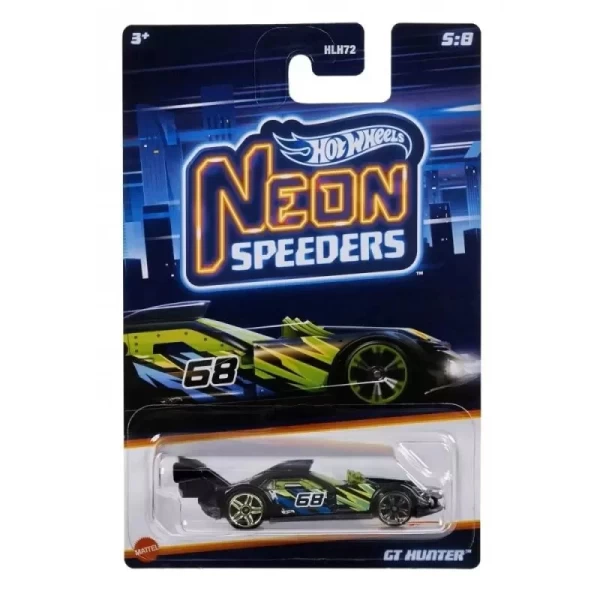 Гоночные неоновые машинки в ассортименте Hot Wheels - image 1