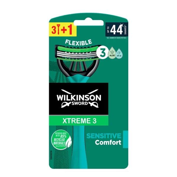 Wilkinson Sword Xtreme3 Sensitive aparate de ras cu 4 bucati, 3 lame - image 2