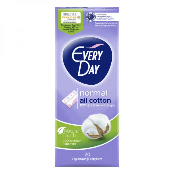 Everyday Absorbante All Cotton Normal 20buc - image 1