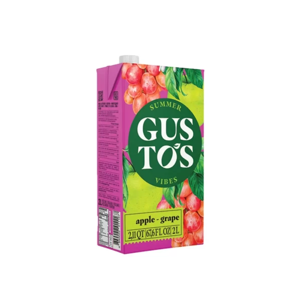Gustos Bautura cu suc mere struguri roz 2l - image 2