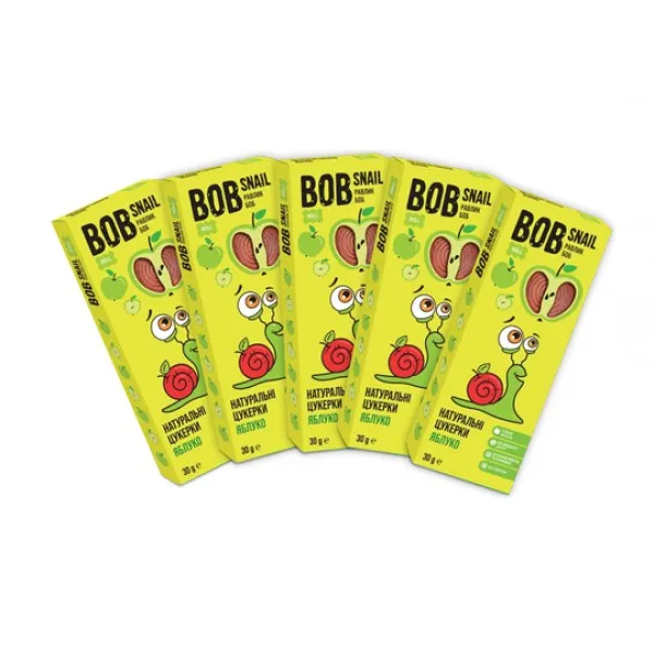Натуральные конфеты Bob Snail с яблоки 30г - image 2
