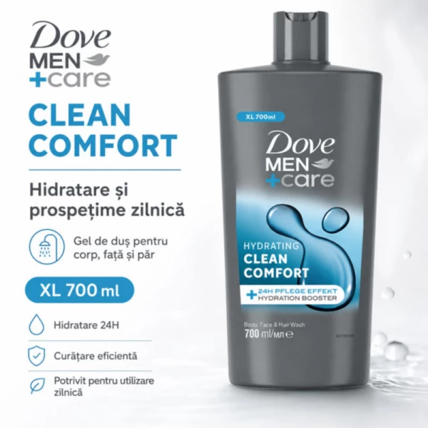 Dove Men Care Гель для душа Clean Confort 700 мл - image 2