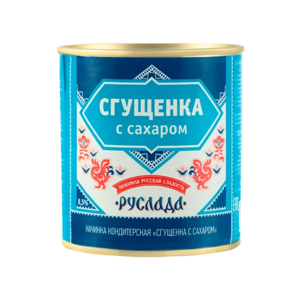 Ruslada Сгущенное молоко с сахором 8,5% жр. 370г - image 1