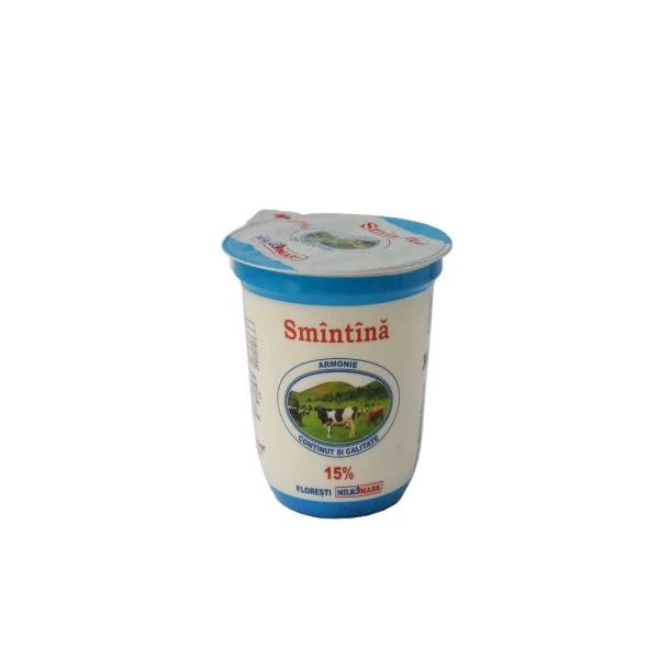 Milk Mark Сливки 15%, 350г стакан - image 1