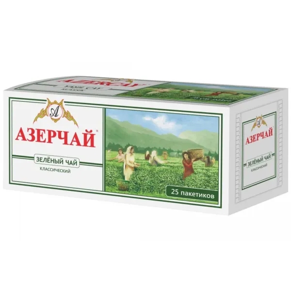 Ceai verde clasic, Azerchay, 25 х 2 g - image 1