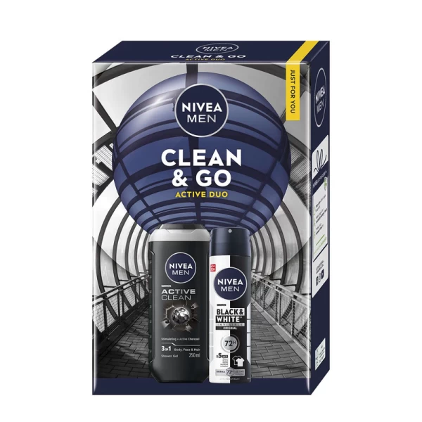 Set Cadou 2026 Nivea Men Clean&Go (GDus,Deo) - image 1