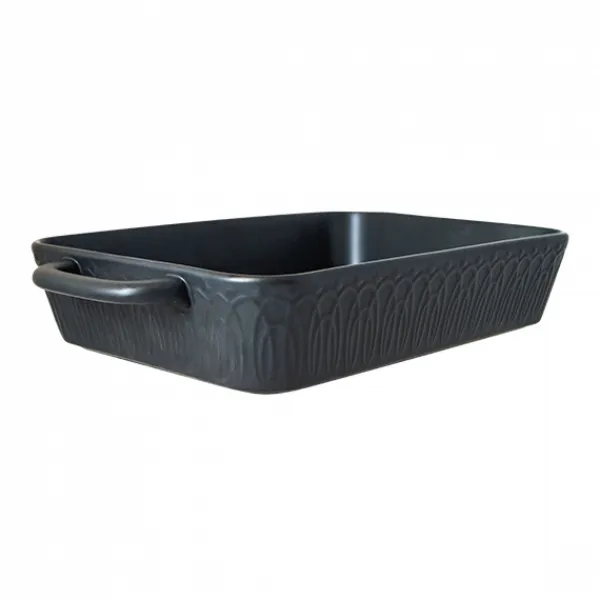 Tavă pentru copt CERAMICA MARRAKESH 43*26 cm, 3,8 L, Neagra - image 1