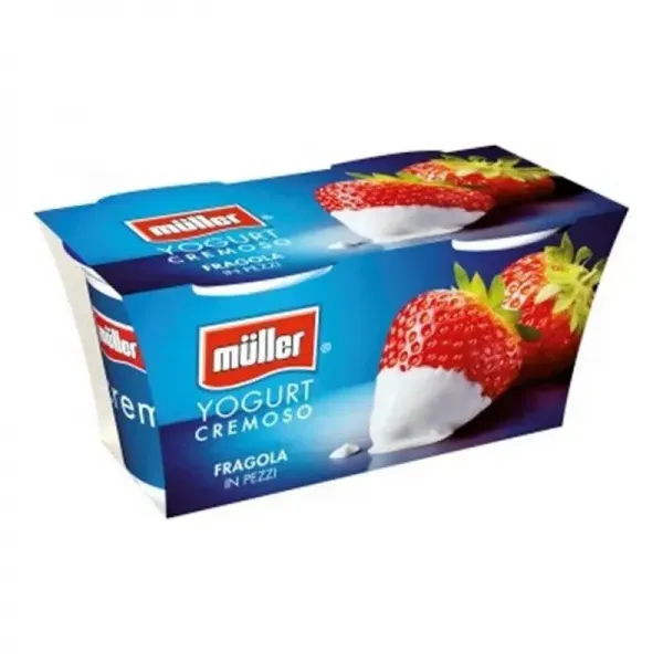 Muller Pezzi iaurt cu bucati de capsuni 2*125g - image 2