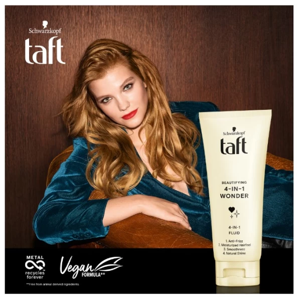 Taft Fluid Wonder 4in1 pentru coafuri cu stralucire naturala si un par cu aspect sanatos, 100 ml - image 3