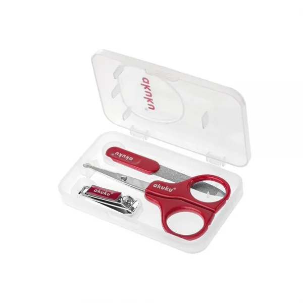 Kit de manichiura pentru bebelusi A0042, Rosu - image 2