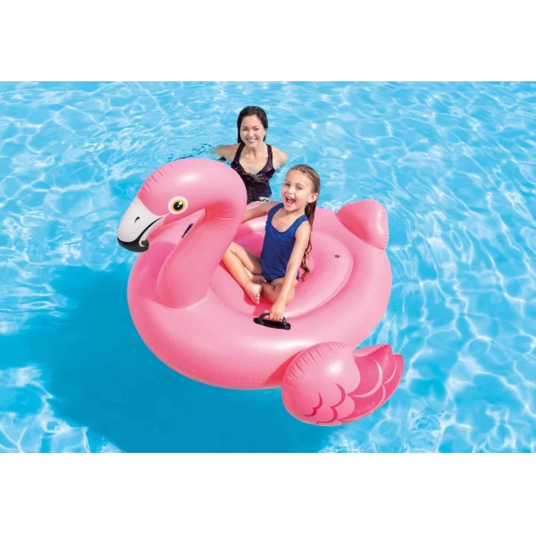 Детский надувной плотик Intex 57558 Фламинго с ручками 142х137х97 см - image 3