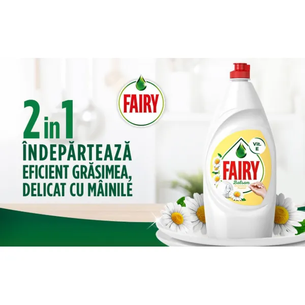 Fairy Средство для мытья посуды 1.3 L Sensitive Chamomile & Vitamin E - image 2