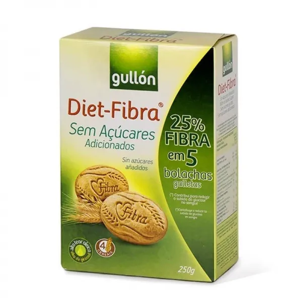 Gullon biscuiti Diet Fibra fara zahar, 250 gr - image 1