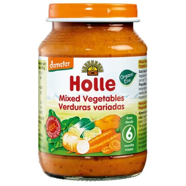 Holle Piure cu amestec de legume (6 luni+) 190g Bio Organic - image 1
