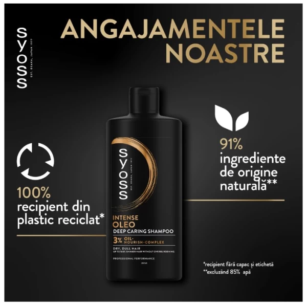 Syoss Sampon Oleo Intense 440ml cu amestec de uleiuri japoneze - image 2