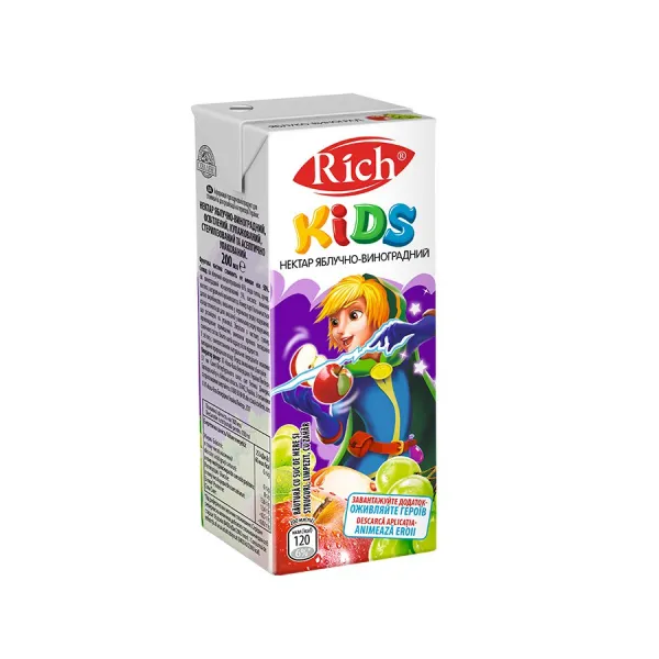 Rich Kids Нектар Яблоко и яблоко 200мл - image 1