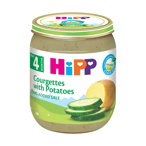 HIPP Piure din dovlecei cu cartofi (4+ luni), 125 g - image 1