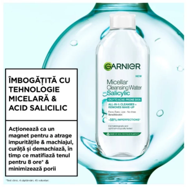 Garnier Apa Micelara cu Acid Salicilic 400ml - image 3