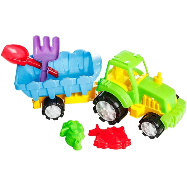Set nisip Tractor Costinesti, diverse culori, Burak Toys - image 2
