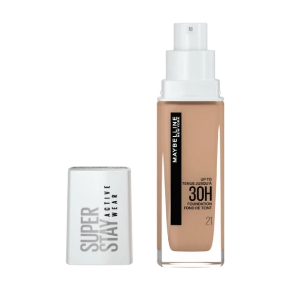 Fond de ten cu acoperire ridicata SuperStay 30H Active Wear, 21 Nude Beige, 30 ml, Maybelline - image 2