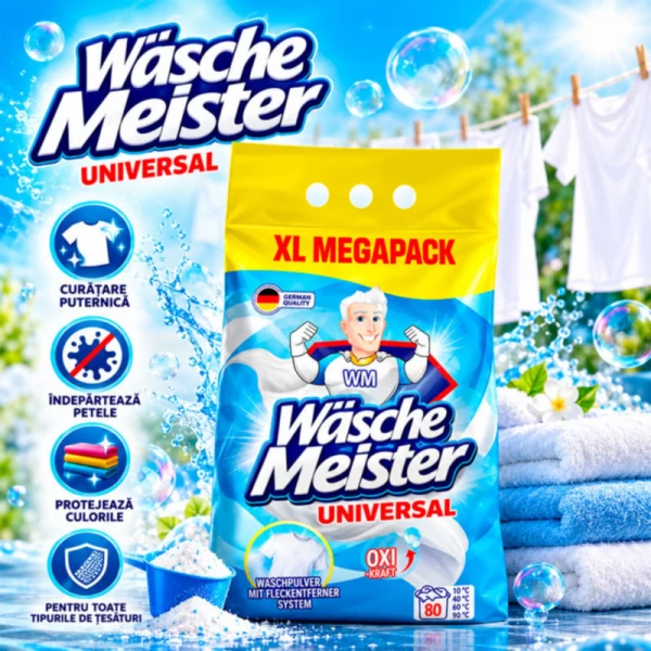 Wasche Meister Стиральный порошок автомат 6 кг универсал 80 стирок - image 2