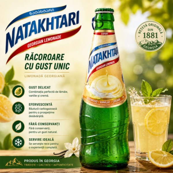 Натахтари Лимонад Cream Soda 0,5 л - image 2
