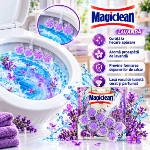 Magiclean Odorizant toalet 2 x 50 gr Lavanda - image 2