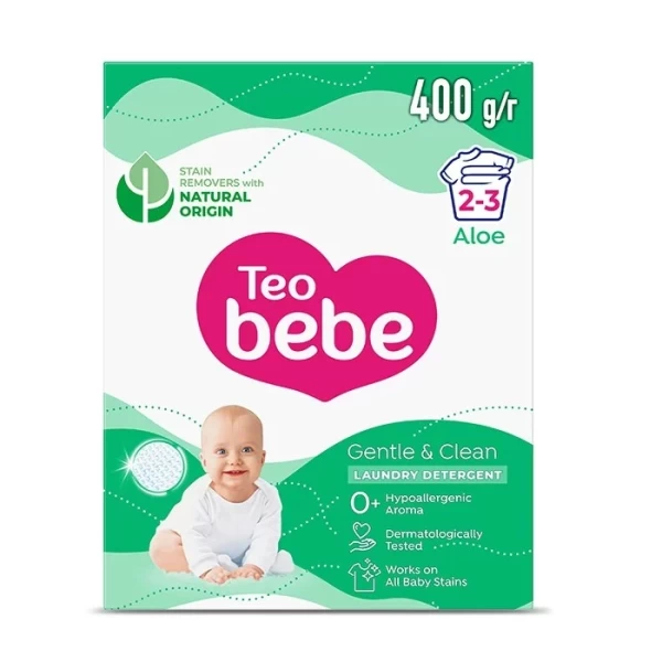 Teo Bebe стиральный порошок для детей 400gr Gentle & Clean Aloe - image 1