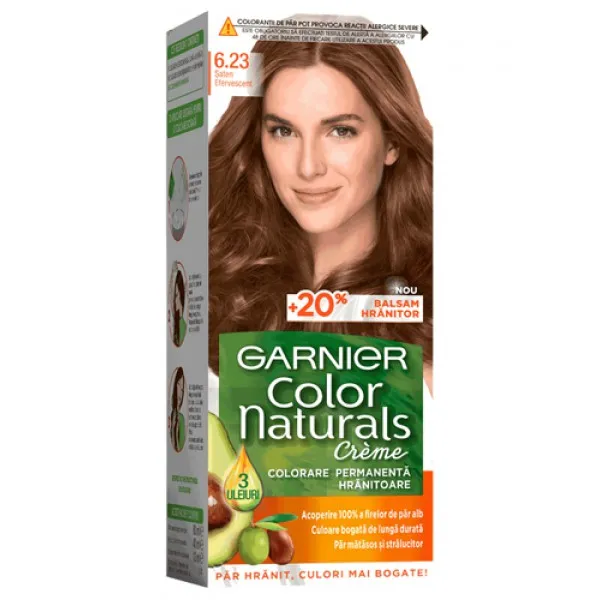 Garnier Color Naturals Vopsea de par 6.23 Saten Efervescent - image 1