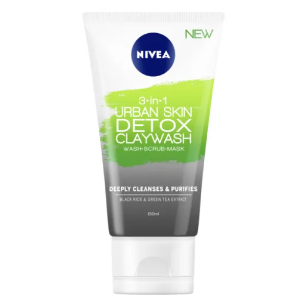 Nivea Гель для умывания Urban Skin Detox с глиной 150 мл - image 1