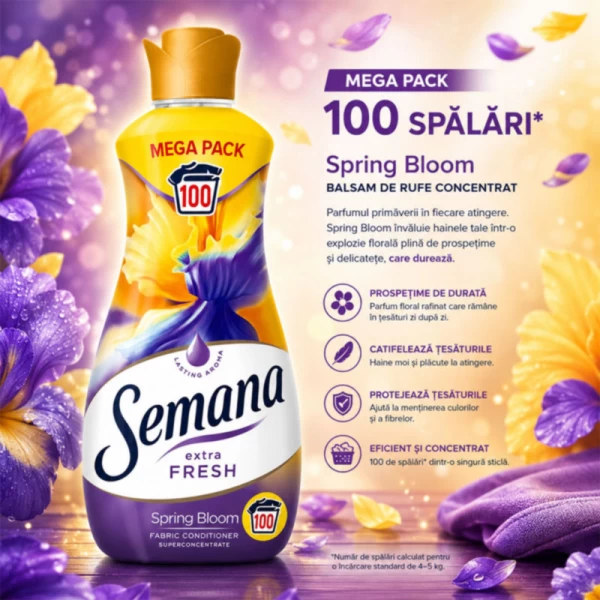 Кондиционер для белья Semana Extra Fresh Spring Bloom 2 л - image 2