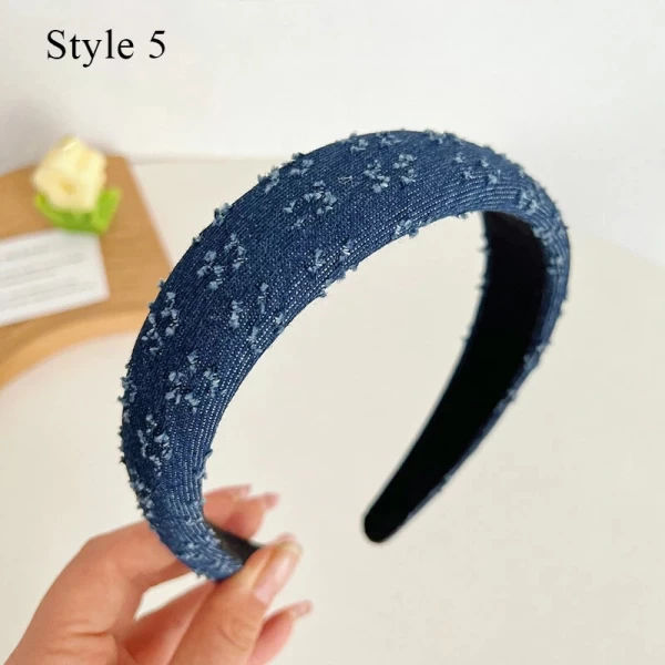 Bentita din denim pentru femei Lady, stil retro A70174 - image 4