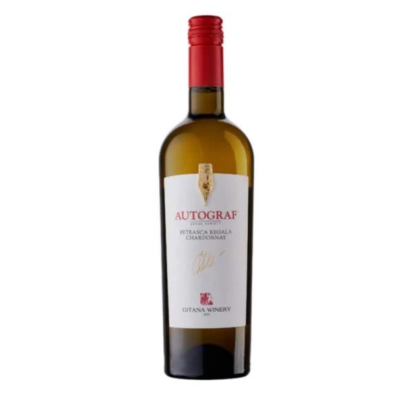 Autograf Feteasca Regala & Chardonnay vin alb sec 750 ml - image 1