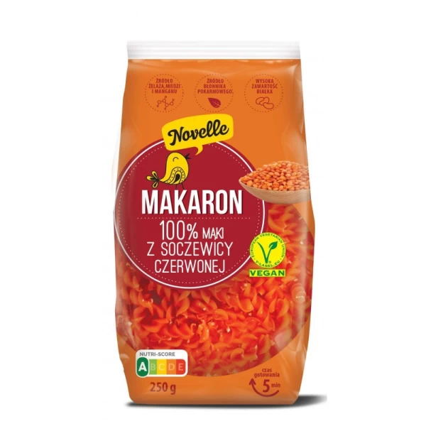 Crocus Paste Fusilli din faina de Linte rosie 250g - image 1