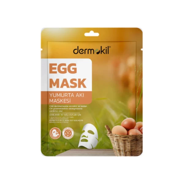 Dermokil Masca tip servetel pentru fata Egg 20 g - image 1