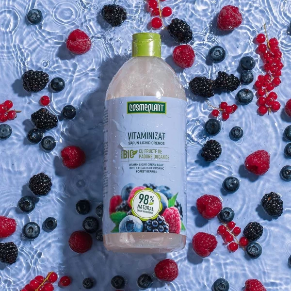 Cosmeplant Sapun lichid Vitaminizat Fructe de padure 1000 ml - image 3