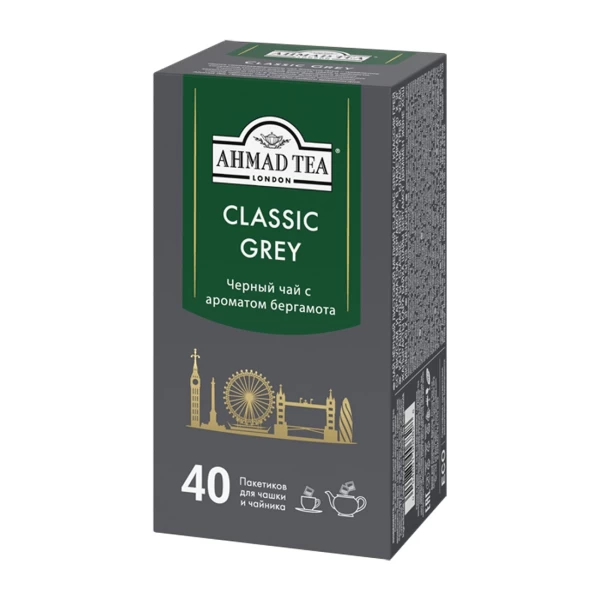 Чай пакетированный Ahmad Tea Граф Грей 40 шт - image 2