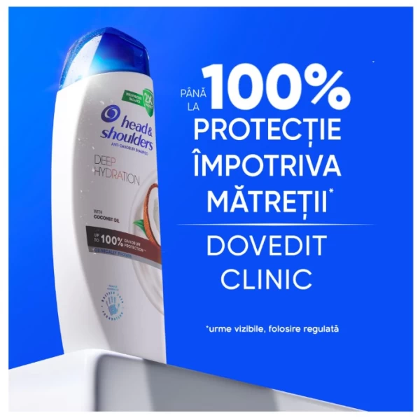 Head & Shoulders Sampon 625 ml Deep Hydration pentru hidratare intensa - image 2