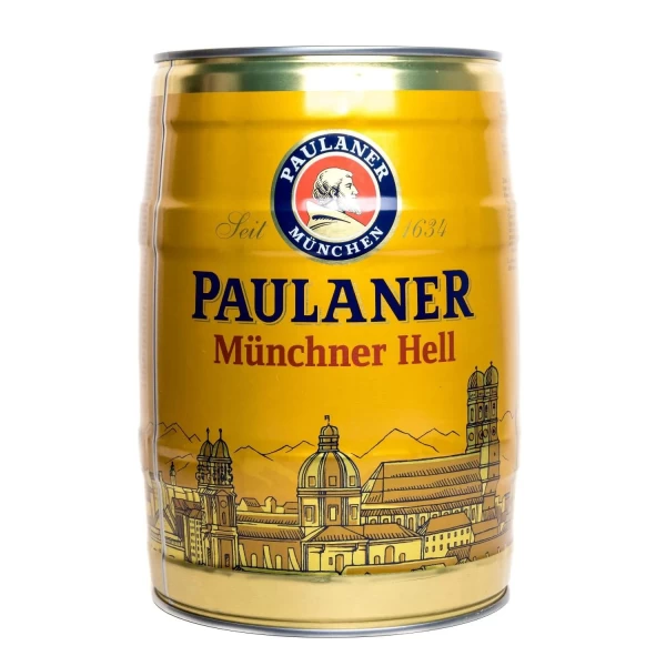 Пиво Paulaner Original светлое фильтрованное 4.9%, 5 л - image 1